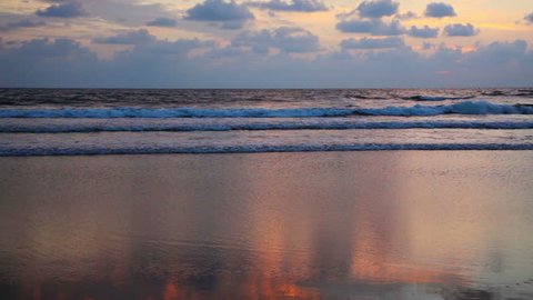 Ocean sunset.  Goa, India
