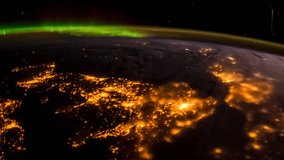 International Space Station ISS Aurora and Moonglow Over West Europe, Time Lapse 4K.
Created from Public Domain images, courtesy of NASA Johnson Space Center : http://eol.jsc.nasa.gov 