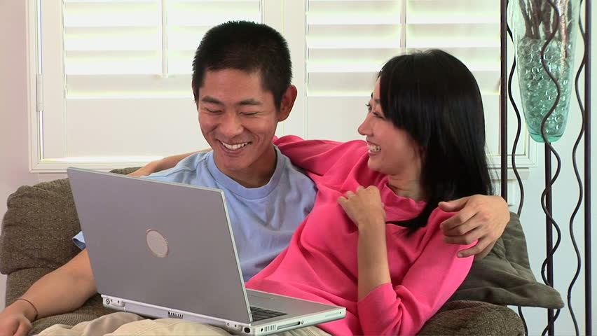 Asian young POV couple