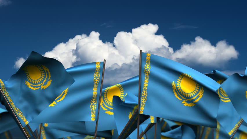 Фото казахского флага