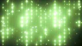 Floodlights disco background with particles. Green creative bright flood lights flashing. Seamless loop. look more options and sets footage  in my portfolio