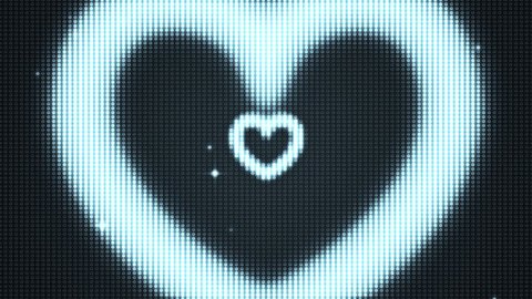 Heart Shape On Digital Screen Seamless の動画素材 ロイヤリティフリー Shutterstock