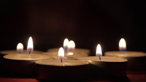 Beautiful Candles In A Romantic Setting, Valentine's Day, Intimacy