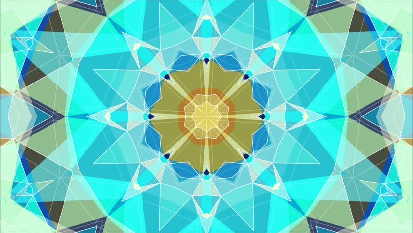 Abstract Kaleidoscope Animation with Colorful Stock Footage Video (100% ...