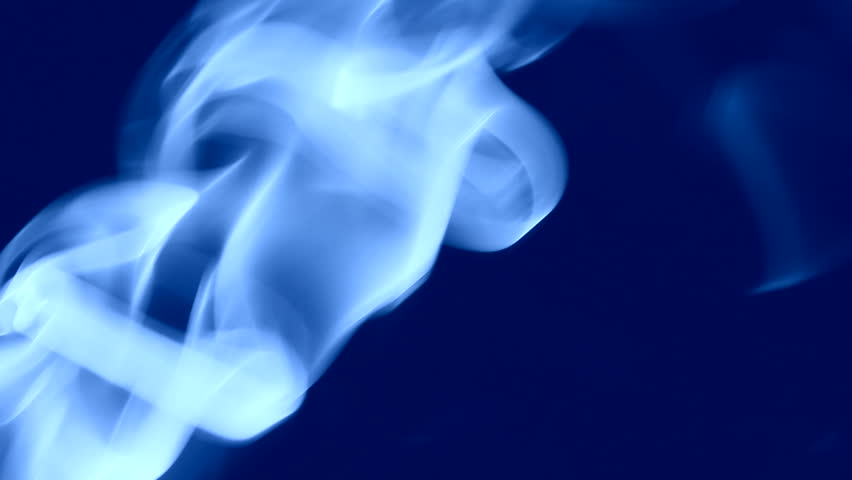 A blue flowing smokey background image