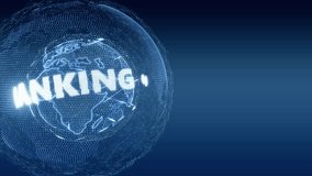 World News Banking Finance Intro Teaser blue