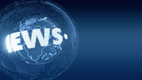 World News Globe Intro Teaser blue