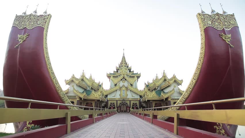 Karaweik entrance, Yangon