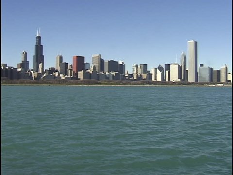 chicago skyline on lake 1