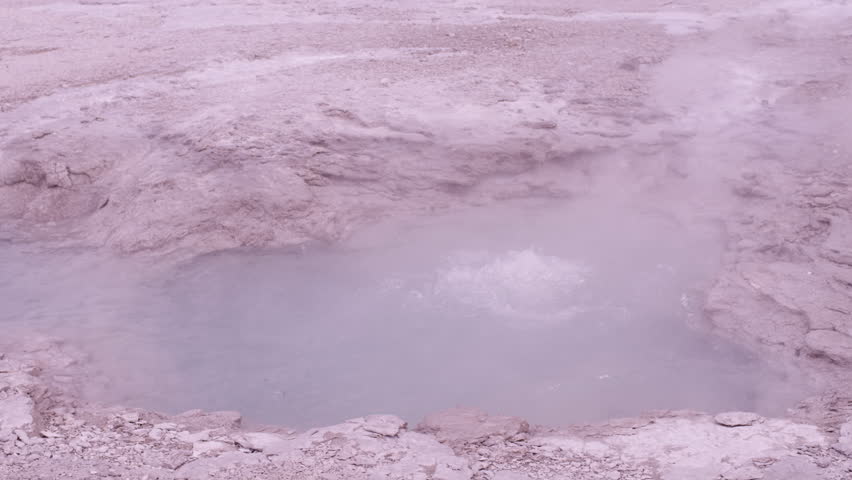 Hot spring in Yellowstone National Park, shot by 4k RED Epic camera