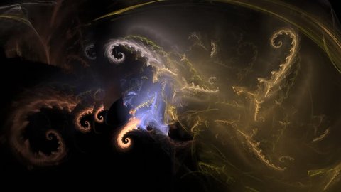 complex shape unfolds - seamlessly looping fractal animation 1080p30