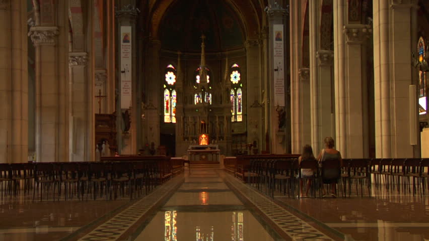 Interior view of a Cathedral (Lissone Italy)