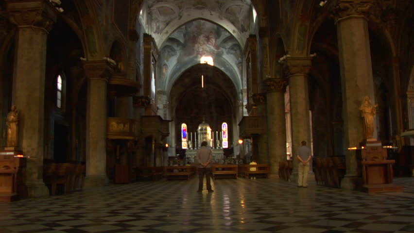 Interior view of Monza Cathedral (Monza Italy)