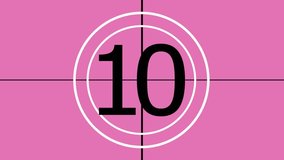 4k Universal countdown leader Pink