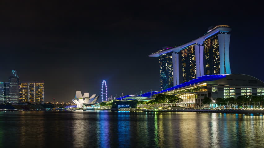 Famous Buildings of Singapore in Stock Footage Video (100% Royalty-free ...