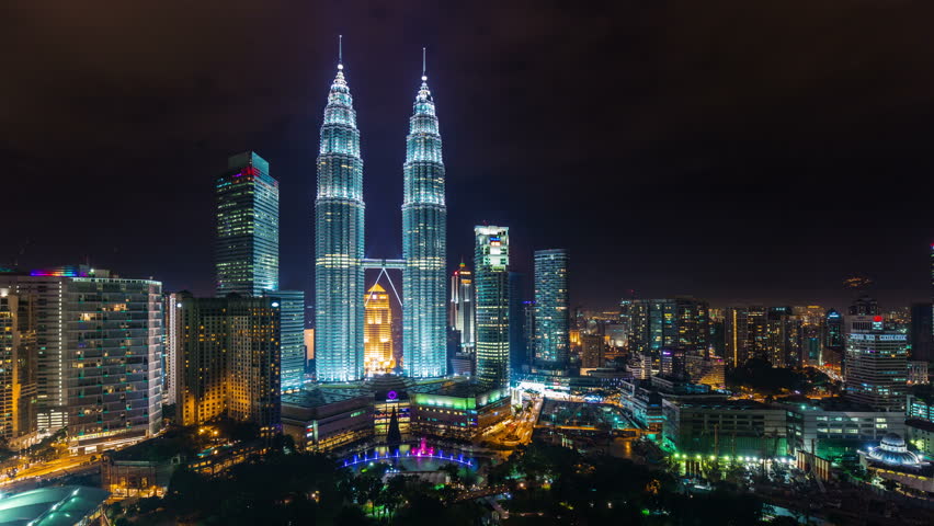 Malaysia Famous Towers Night Light Stock Footage Video 100 Royalty Free 8912926 Shutterstock