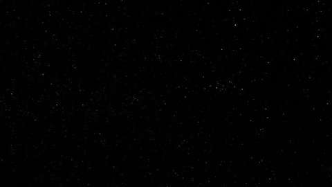 Timelapse of stars moving in night sky, starry sky turning around the Earth 4K