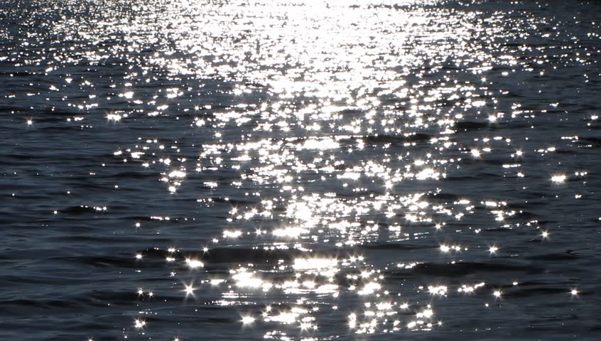 Sun reflections on a lake