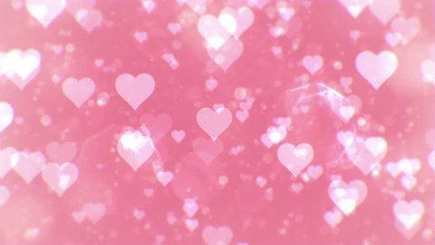 valentine's day pink red animation hearts Stock Footage Video (100% ...