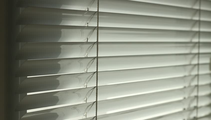 Close up shot with rotating blinds and letting the daylight to fill up the room. | Shutterstock HD Video #8928688