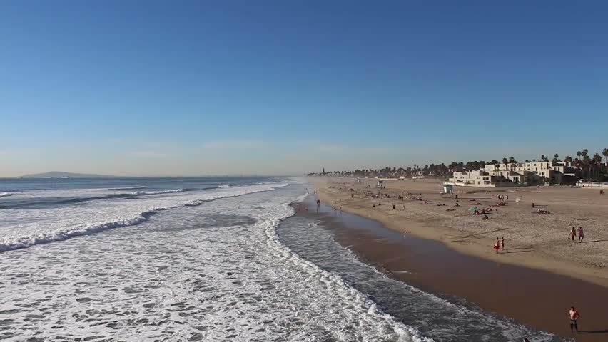 Wide Angle of Coastline with Beautiful Beach