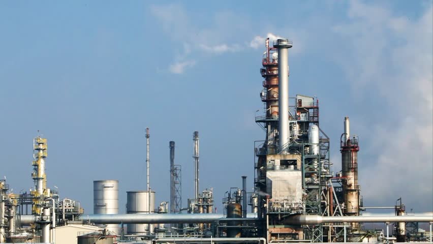 timelapse manufacturing oil refinery terminal industrial Stock Footage ...