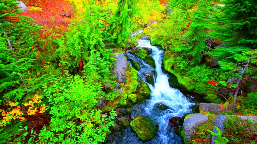 Cascades In Glacier National Park, Montana
