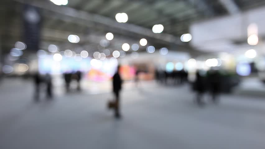 People background, time lapse. Intentionally blurred editing post production.