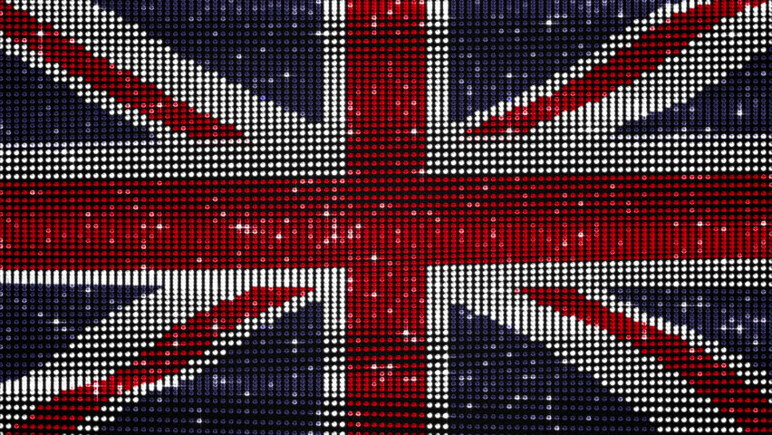 flag england waving on dark background Stock Footage Video (100% ...