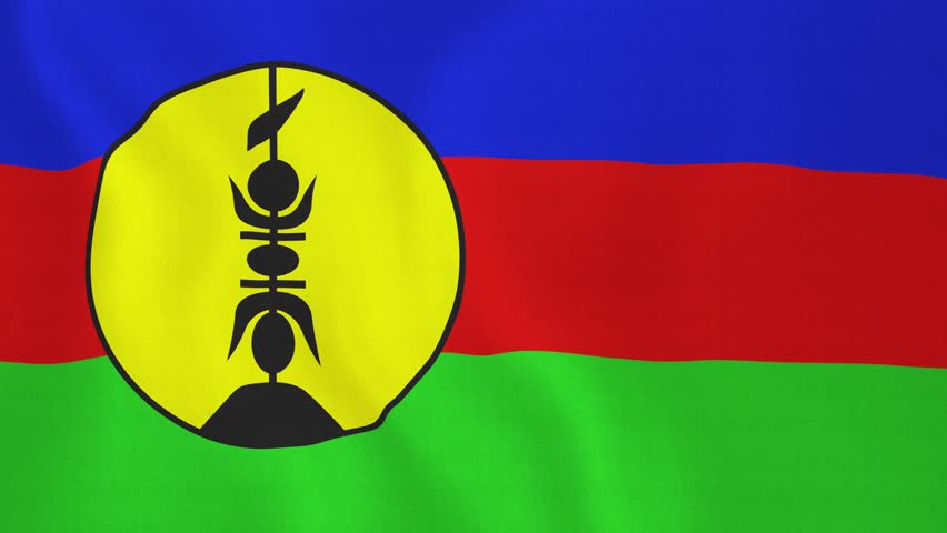 Flag of New Caledonia - Royalty Free Video