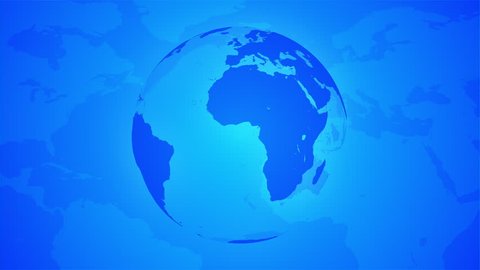 Looping Blue Globe Breaking News Style Stock Footage Video (100% ...