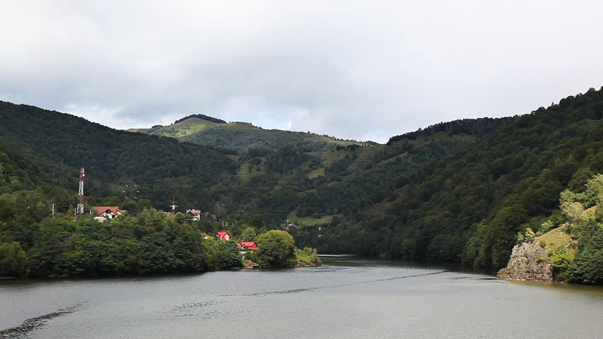 Mountain lake and holiday resort