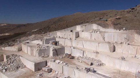 Aerial Shots of a Marble Quarry