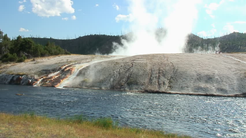 Firehole River in Yellowstone National Park 