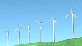 Wind Turbines seamless looping