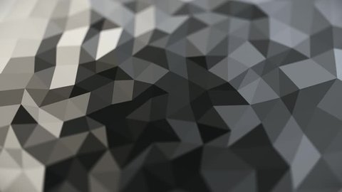 Looped animation with crystal polygonal surface. の動画素材