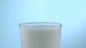 Milk pouring and splahsing in slow motion; shot on Phantom Flex 4K at 1000 fps