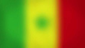 SN - internet domain of Senegal. Typing top-level domain “.SN” against blurred waving national flag of Senegal. Highly detailed fabric texture for 4K resolution. Clip ID: ax1023c