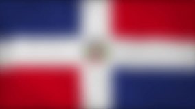 DO - internet domain of Dominican Republic. Typing top-level domain “.DO” against blurred waving national flag of Dominican Republic. Highly detailed fabric texture for 4K resolution. Clip ID: ax885c