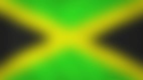JM - internet domain of Jamaica. Typing top-level domain “.JM” against blurred waving national flag of Jamaica. Highly detailed fabric texture for 4K resolution. Source: CGI rendering. Clip ID: ax935c