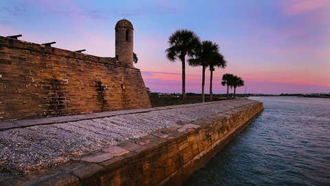 St. Augustine, Florida, USA at Castillo de San Marcos National Monument.