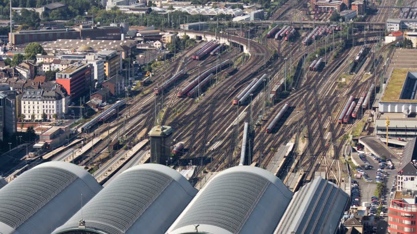 Rail station - Time lapse