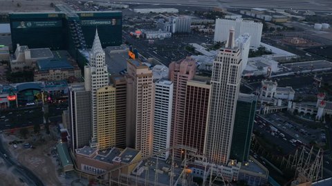 Las Vegas, Nevada, USA - November 26, 2014: Aerial view of Las Vegas Strip