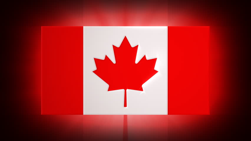 Canadian 3D flag - HD loop 