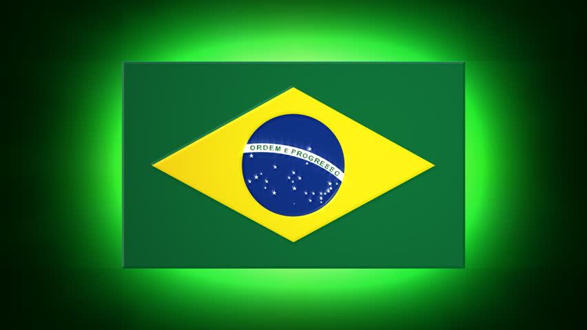 Brazilian 3D flag - HD loop 