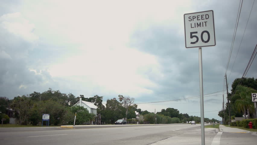 50 Mph Speed Limit Sign Stock Footage Video (100% Royalty-free) 9011188