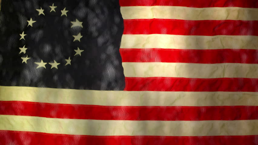 1776 American Flag Animation Stock Footage Video (100