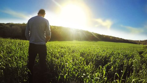Man Taking Leak Nature Stock Footage Video (100% Royalty-free) 9042121