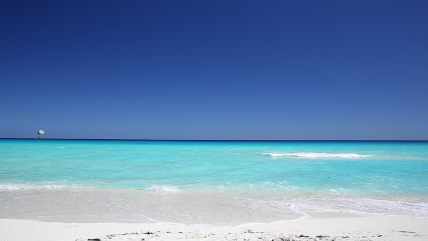 Caribbean beach view, Cancun, Mexico