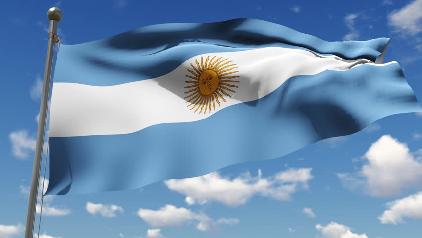 Flag Of Argentina Waving With Stock Footage Video 100 Royalty Free 9052132 Shutterstock